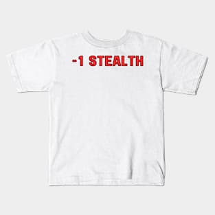 D&D -1 Stealth Stat Modifier Kids T-Shirt